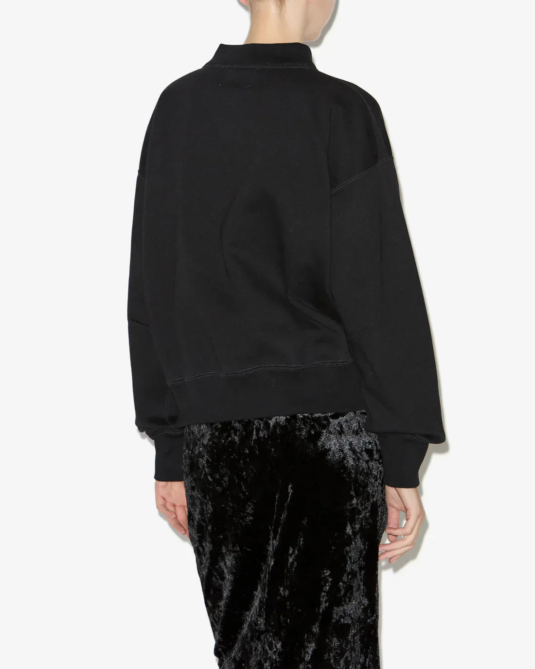 ISABEL M - sweat noir à paillettes